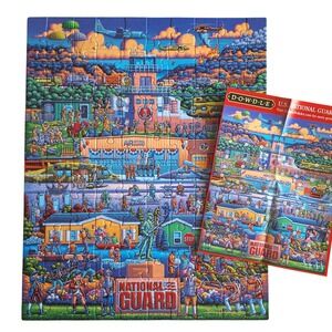 Dowdle US National Guard Jigsaw Puzzle 100 Large Pieces 16x20 Eric Folk Art‎